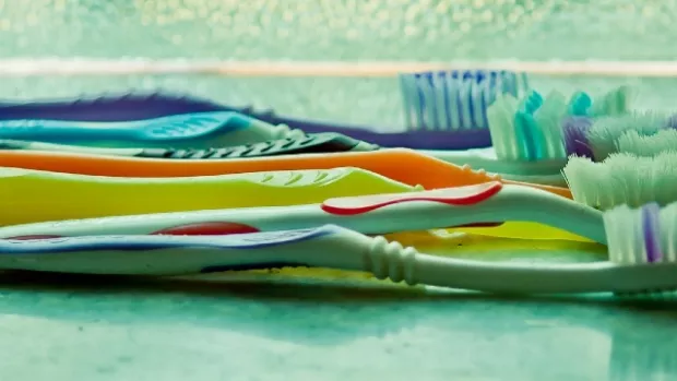 a photo of Toothbrushes